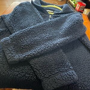 Boxercraft Blue Unisex Sherpa 1/4 Zipper pullover size XL